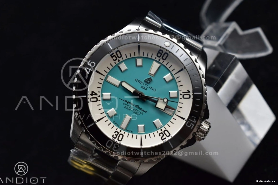 Best Tiffany Blue Bracelet 1:1 Edition 480 on A SS Versatile SuperOcean Automatic TF 44 Dial 0224